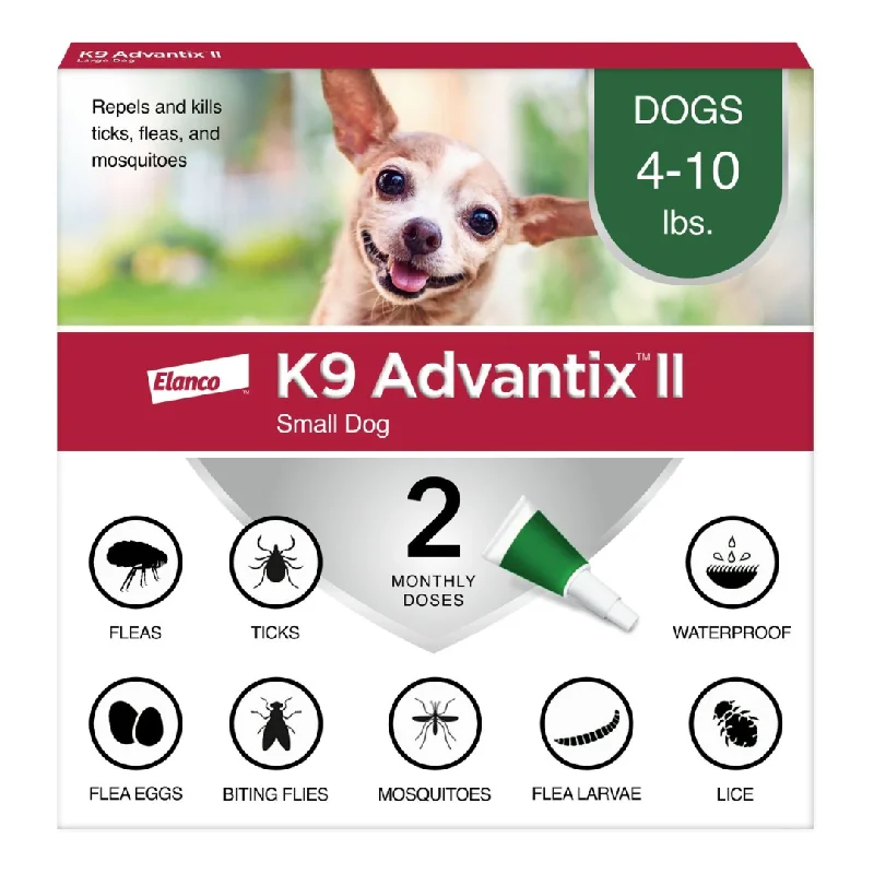 remove dead hair and dandruff, and promote pet skin health.K9 Advantix II Flea & Tick Spot Treatment for Dogs, 4-10 lbs