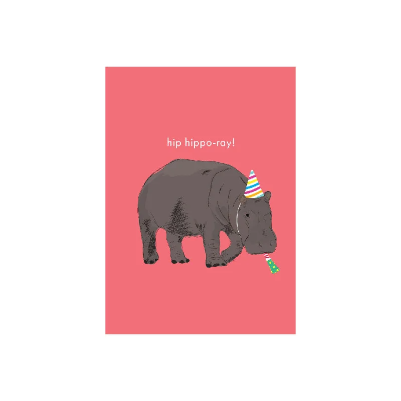 - Organic cotton dog bibsIko Iko Animal Pun Card Hippo