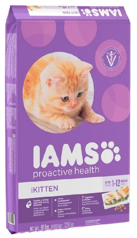 1. **Functional Cat Food**  Iams ProActive Health Kitten Chicken Recipe Dry Cat Food