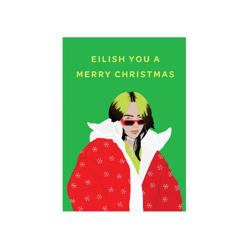 ---Iko Iko Christmas Card Pop Culture Eyelash