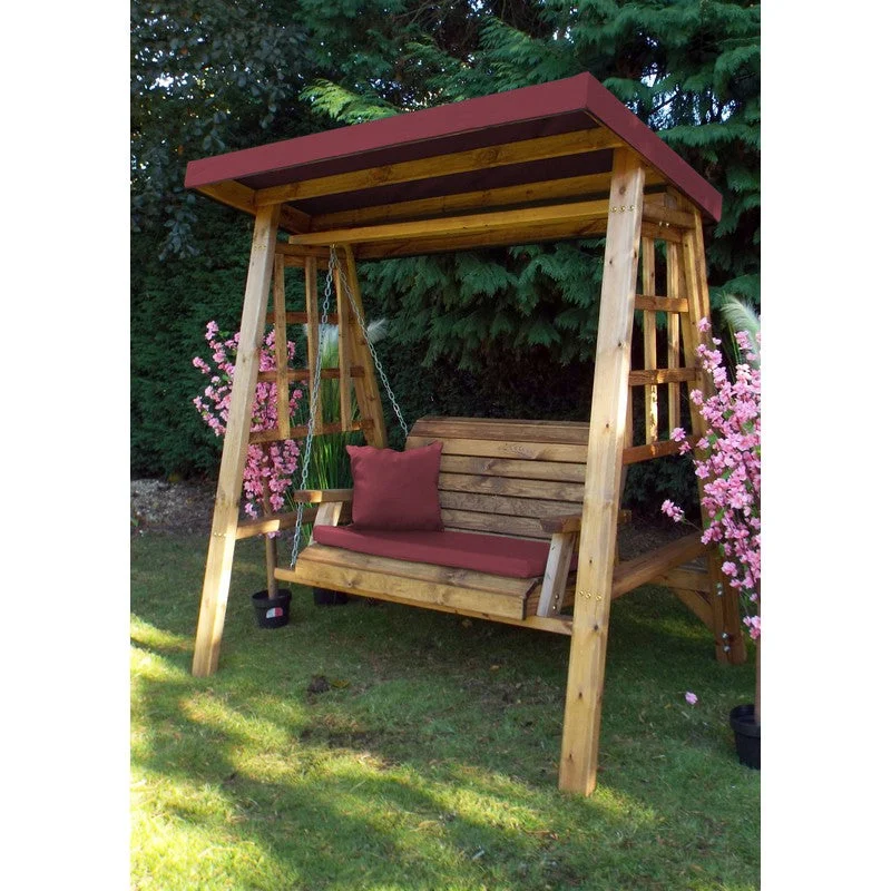 - Climbing pet constant temperature heating padDorset Garden Swing Seat by Charles Taylor - 2 Seats Burgundy Cushions