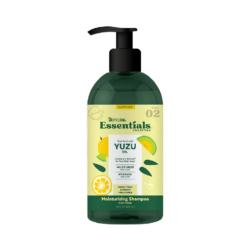 with the functions of decontamination, deodorization, and nourishment.TropiClean Essentials Yuzu Oil Moisturizing Shampoo for Dogs