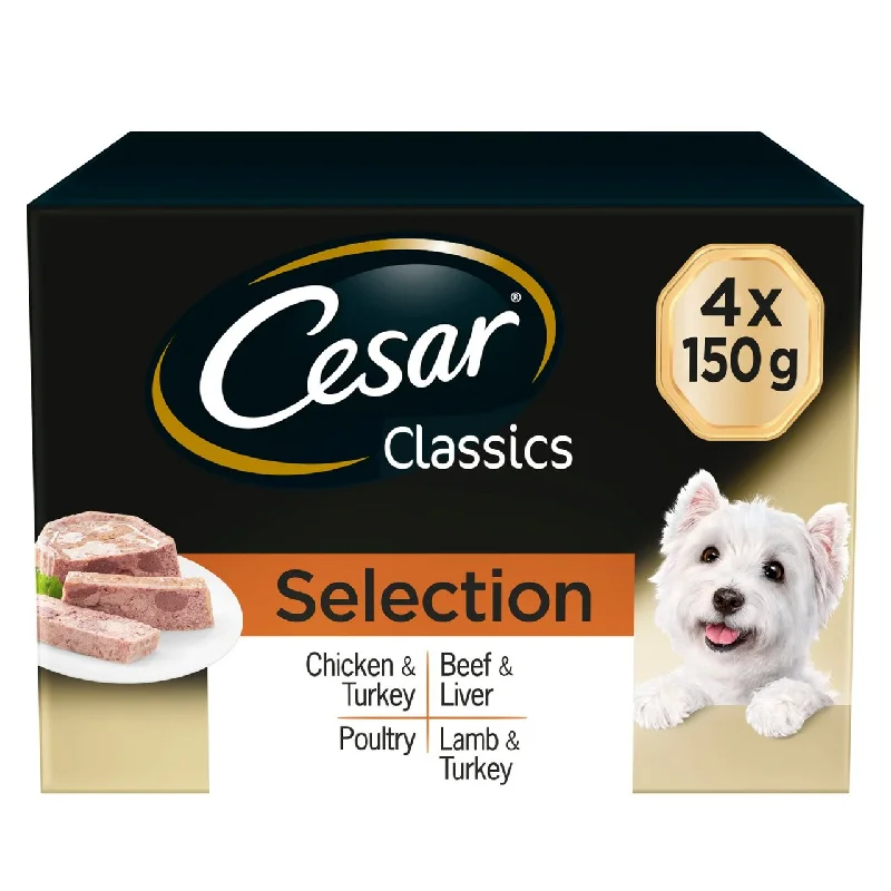 - Gastrointestinal conditioning dog foodCesar Classics Adult Wet Dog Food Trays Mixed Selection in Jelly 4 x 150g