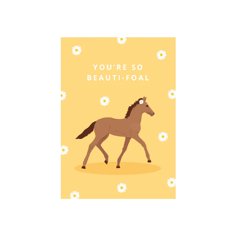 - Winter dog thick down jacketIko Iko Cutie Animal Pun Card Foal