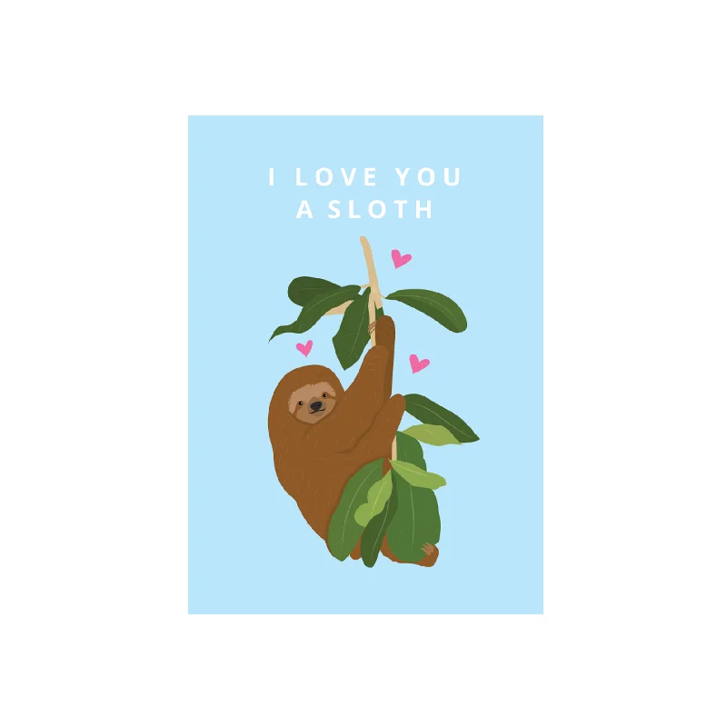 - Summer pet ice matIko Iko Cutie Animal Pun Card Love Sloth