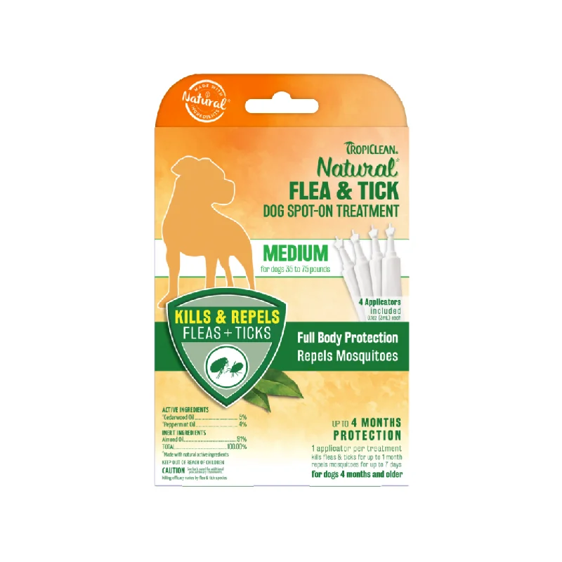 Pet nail clippers: used to trim pet nails,TropiClean Natural* Flea & Tick Spot On Treatment for Medium Dogs, 35 to 75 lbs